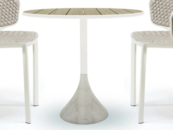 Runder Gartentisch aus Teakholz | Ethimo | Concreto - Image 7