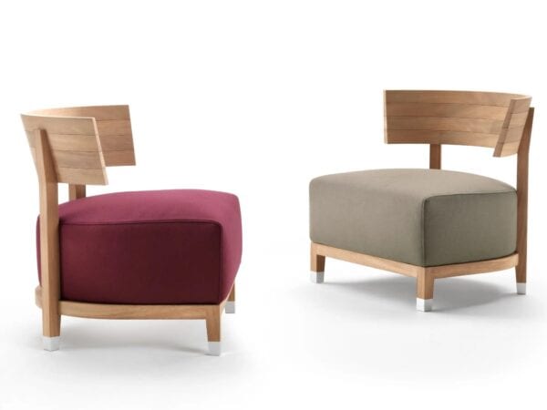 Lounge Gartensessel aus Stoff mit abnehmbarem Bezug | Flexform | Thomas - Image 3