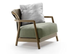 Gartensessel aus Stoff mit abnehmbarem Bezug mit Armlehnen | Flexform | Alison