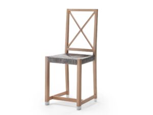 Stuhl aus massivem Holz | Flexform | Moka Outdoor