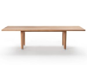 Rechteckiger Tisch aus massivem Holz | Flexform