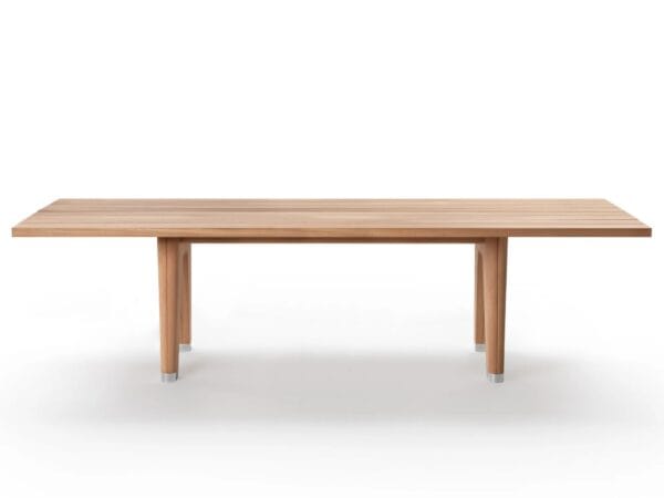 Rechteckiger Tisch aus massivem Holz | Flexform