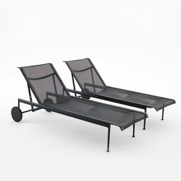 Verstellbarer Gartenliege mit Rollen | Knoll | 1966 - Image 2
