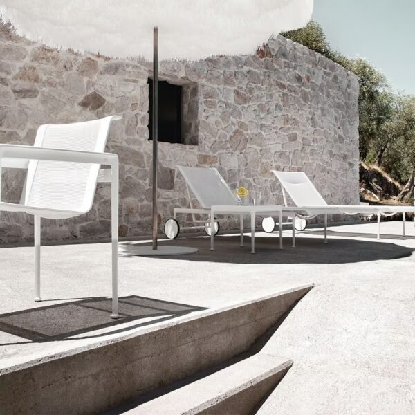 Verstellbarer Gartenliege mit Rollen | Knoll | 1966 - Image 8