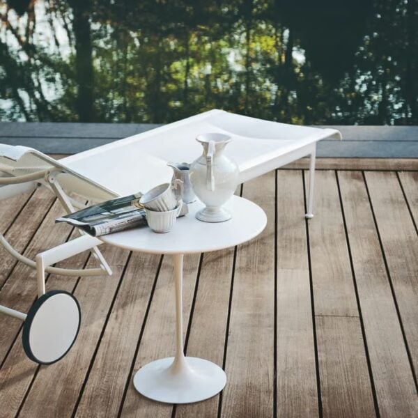 Verstellbarer Gartenliege mit Rollen | Knoll | 1966 - Image 6