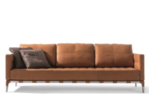 Kapitoniertes Sofa aus Leder | Cassina | Living