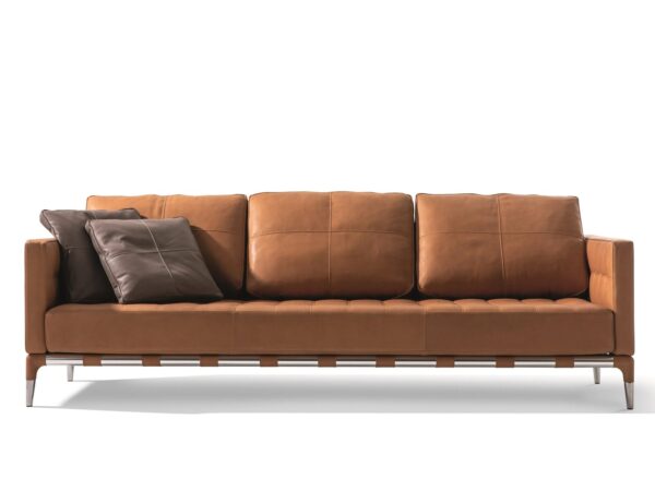 Kapitoniertes Sofa aus Leder | Cassina | Living