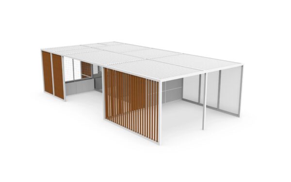 Freistehende Terrassenüberdachung aus Aluminium | GANDIABLASCO | Pergolas - Image 7