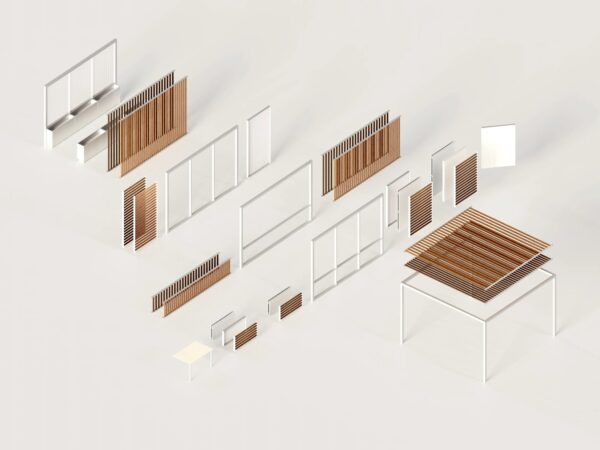 Freistehende Terrassenüberdachung aus Aluminium | GANDIABLASCO | Pergolas - Image 11