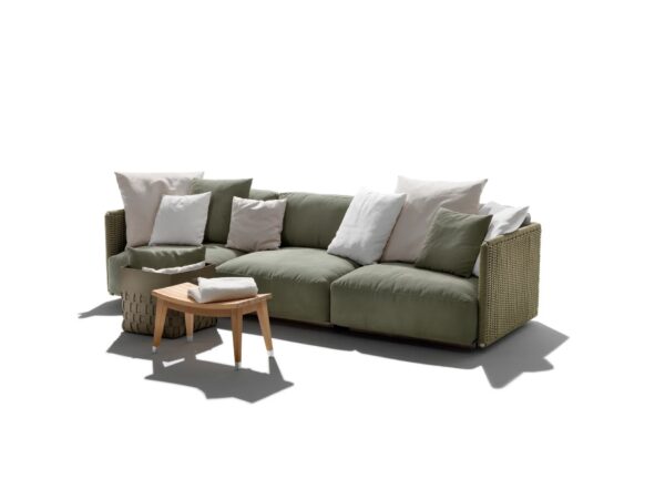 3-er Garten Anbausofa aus Stoff | Flexform | Eddy - Image 2