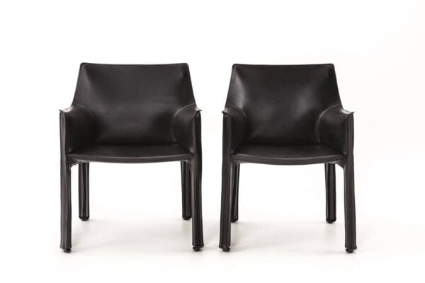 Loungesessel aus gegerbtem Leder mit Armlehnen | Cassina | Cab - Image 7
