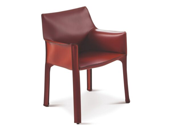 Loungesessel aus gegerbtem Leder mit Armlehnen | Cassina | Cab - Image 3