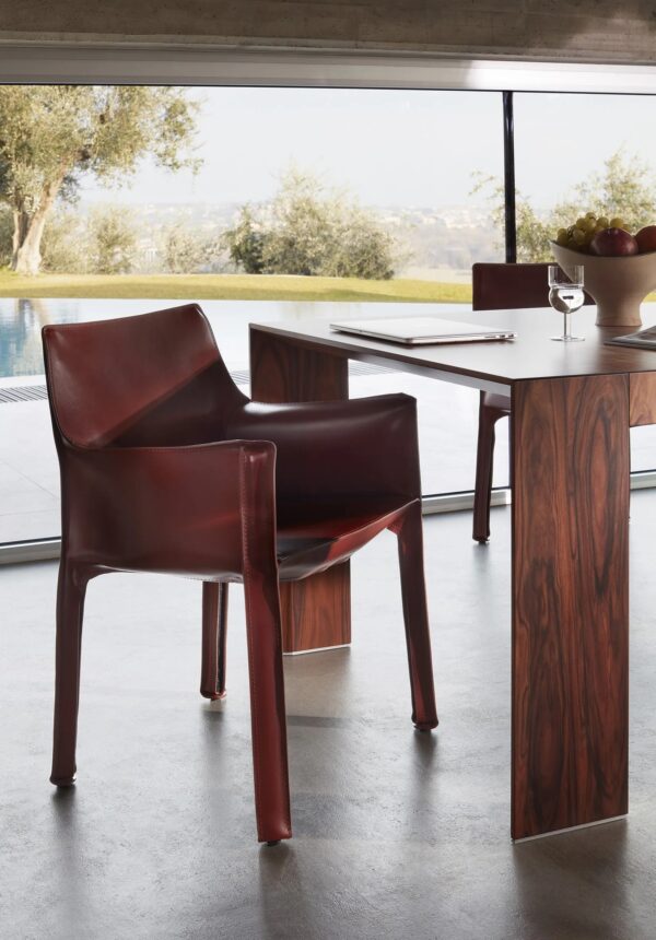 Loungesessel aus gegerbtem Leder mit Armlehnen | Cassina | Cab - Image 10