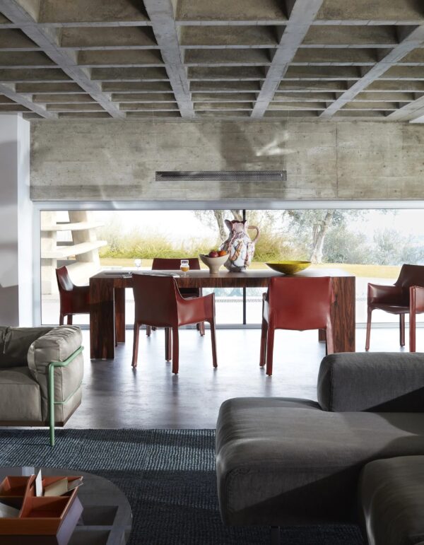 Loungesessel aus gegerbtem Leder mit Armlehnen | Cassina | Cab - Image 8