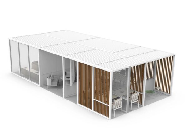 Freistehende Terrassenüberdachung aus Aluminium | GANDIABLASCO | Pergolas