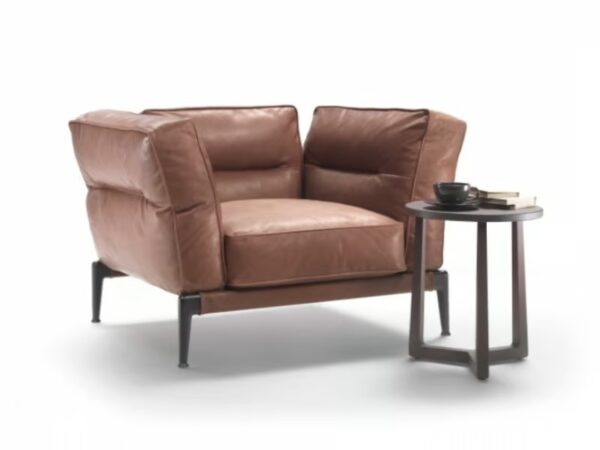 Sessel aus Leder mit Armlehnen | Flexform | Adda - Image 2