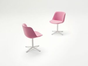 Drehstuhl gepolsterter Stuhl aus Stoff | Paola Lenti | Adele