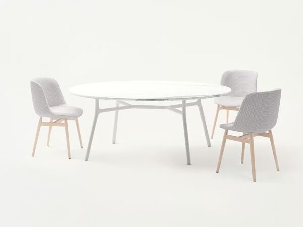 Gepolsterter Stuhl aus Stoff | Paola Lenti | Adele - Image 3