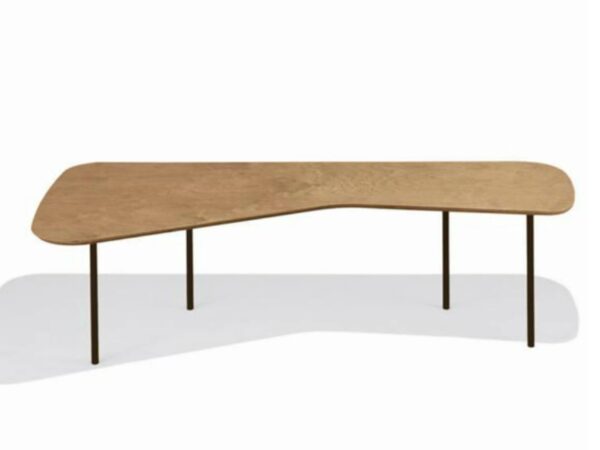 Couchtisch aus Stahl und Holz | Knoll