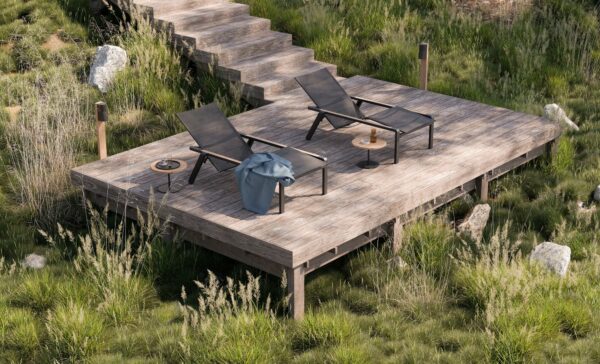 Verstellbarer Gartenliege aus Batyline® | Royal Botania | Alura - Image 7