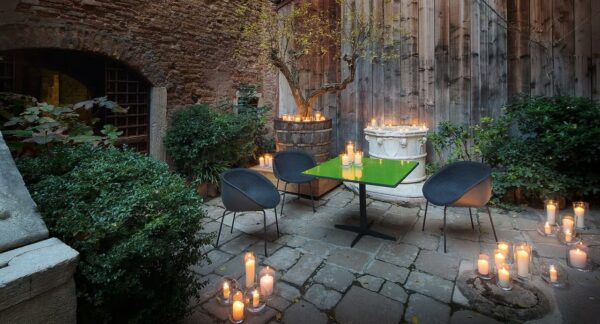 Stapelbarer gepolsterter Gartenstuhl | Paola Lenti | Amable - Image 4