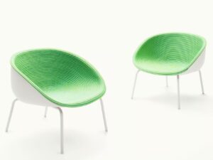 Stapelbarer Lounge Gartensessel aus Seil | Paola Lenti | Amable