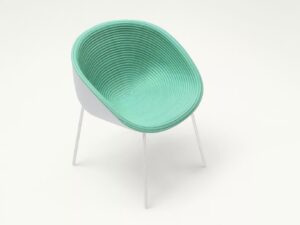 Stapelbarer gepolsterter Gartenstuhl | Paola Lenti | Amable