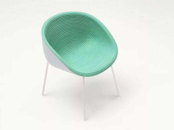 Stapelbarer gepolsterter Gartenstuhl | Paola Lenti | Amable