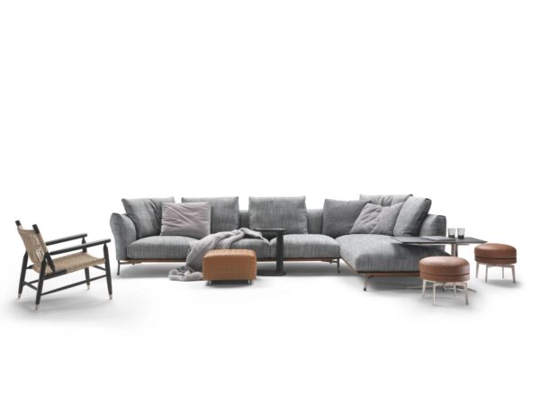 Sofa aus Stoff mit Récamiere | Flexform - Image 5