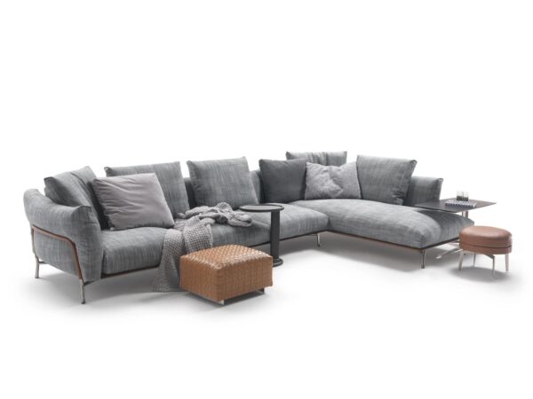 Sofa aus Stoff mit Récamiere | Flexform - Image 3