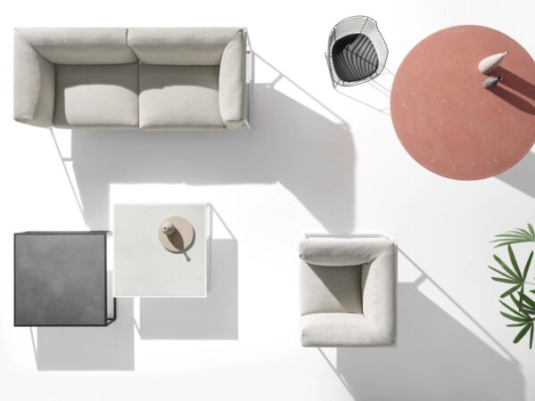 Niedriger quadratischer Couchtisch aus Keramik | MDF Italia | Arpa - Image 5