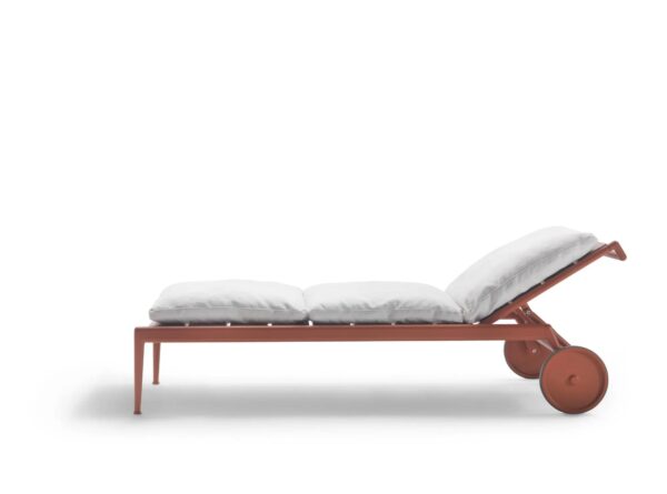 Verstellbarer Gartenliege aus Irokoholz mit Rollen | Flexform | Atlante - Image 5