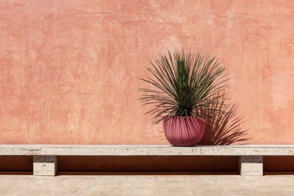 Niedriger Handgearbeiteter Gartenvase aus Terrakotta | DOMANI - Image 3