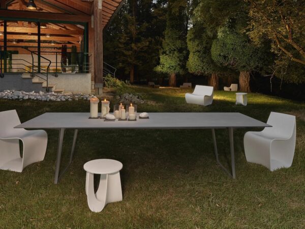 Rechteckiger Gartentisch aus Stein | MDF Italia | Axy - Image 3