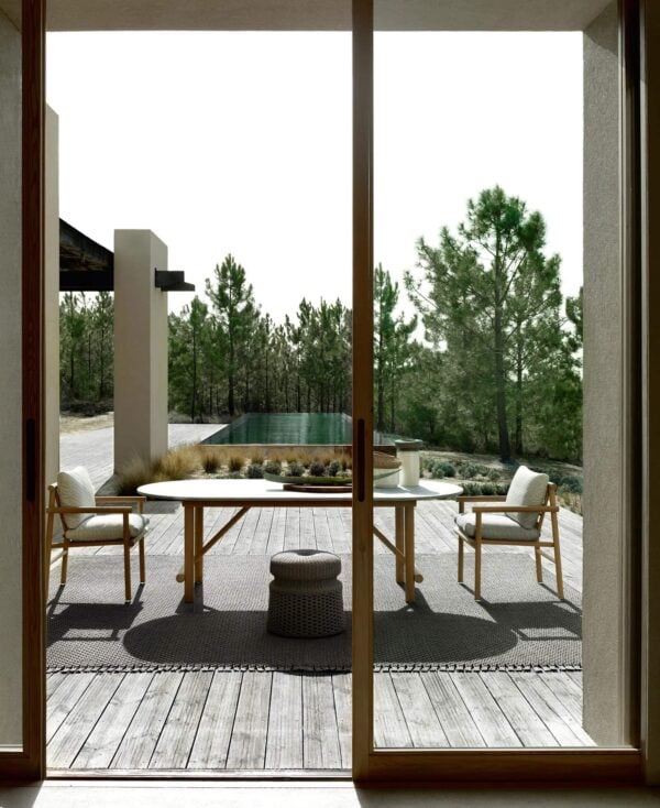Ovaler Gartentisch aus massivem Holz | B&B Italia Outdoor | Ayana - Image 3