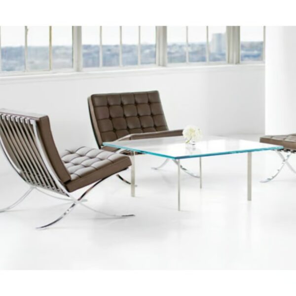Quadratischer Couchtisch aus Stahl und Glas | Knoll | Barcelona® - Image 3