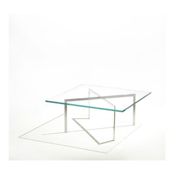 Quadratischer Couchtisch aus Stahl und Glas | Knoll | Barcelona® - Image 6