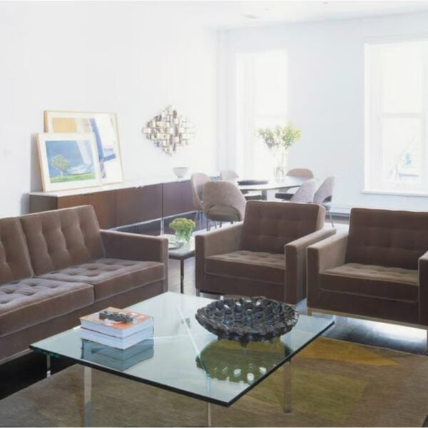 Quadratischer Couchtisch aus Stahl und Glas | Knoll | Barcelona® - Image 4