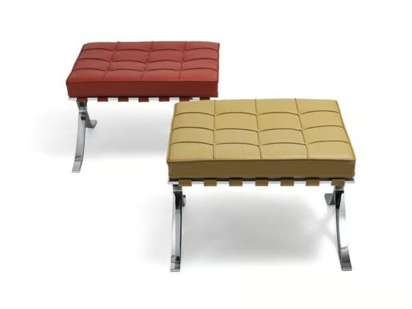 Fussbank aus Leder | Knoll | Barcelona® - Image 4