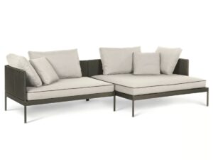 Garten Anbausofa aus Batyline® | RODA | Basket