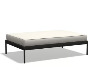 Rechteckiger Sitzpouf für den Außenbereich aus Batyline® | RODA | Basket