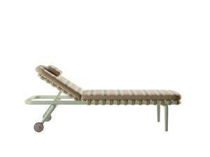 Gartenliege aus Stoff mit Rollen | B&B Italia Outdoor | Erica