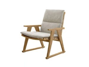 Lounge Gartensessel aus Teakholz mit Armlehnen | B&B Italia Outdoor | Gio