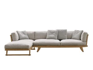 Gartensofa aus Stoff mit Récamiere | B&B Italia Outdoor | Gio
