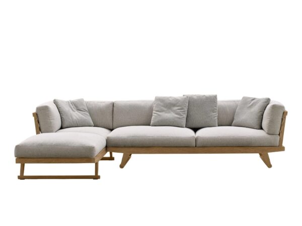 Gartensofa aus Stoff mit Récamiere | B&B Italia Outdoor | Gio
