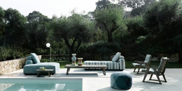 Rechteckiger Garten-Beistelltisch aus Teakholz | B&B Italia Outdoor | Gio - Image 11