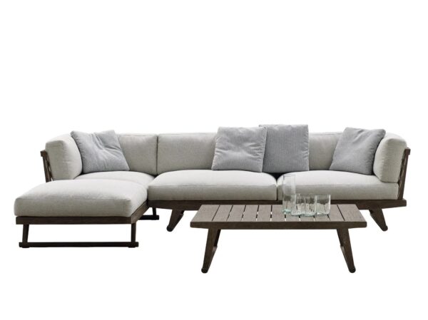 Gartensofa aus Stoff mit Récamiere | B&B Italia Outdoor | Gio - Image 2