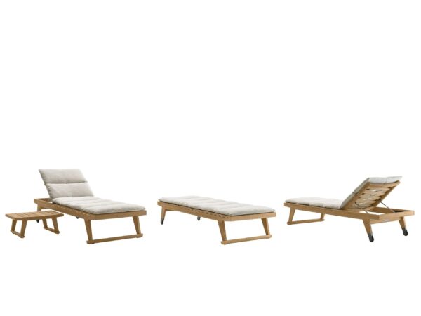 Verstellbarer Gartenliege aus Teakholz | B&B Italia Outdoor | Gio - Image 2