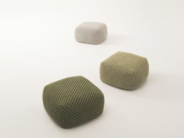 Quadratischer Sitzpouf für den Außenbereich aus Stoff | Paola Lenti - Image 2