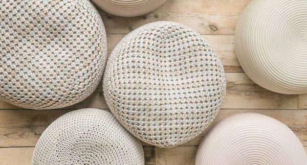 Quadratischer Sitzpouf für den Außenbereich aus Stoff | Paola Lenti - Image 6
